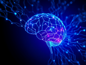 Alimentar IAs con informacion de calidad - datos fluyendo hacia inteligencia artificial