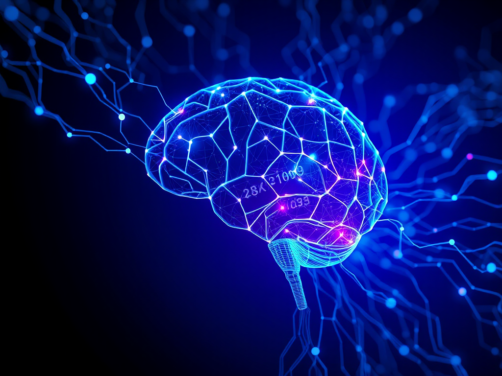 Alimentar IAs con informacion de calidad - datos fluyendo hacia inteligencia artificial